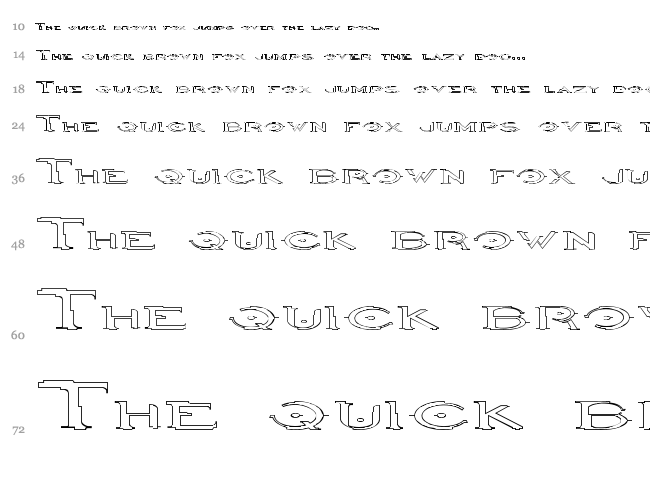 Halo font waterfall